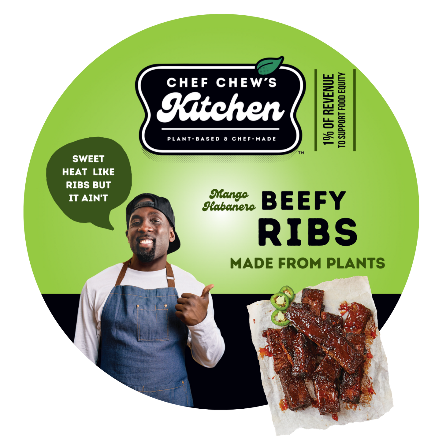 Mango Habanero Beefy Ribs